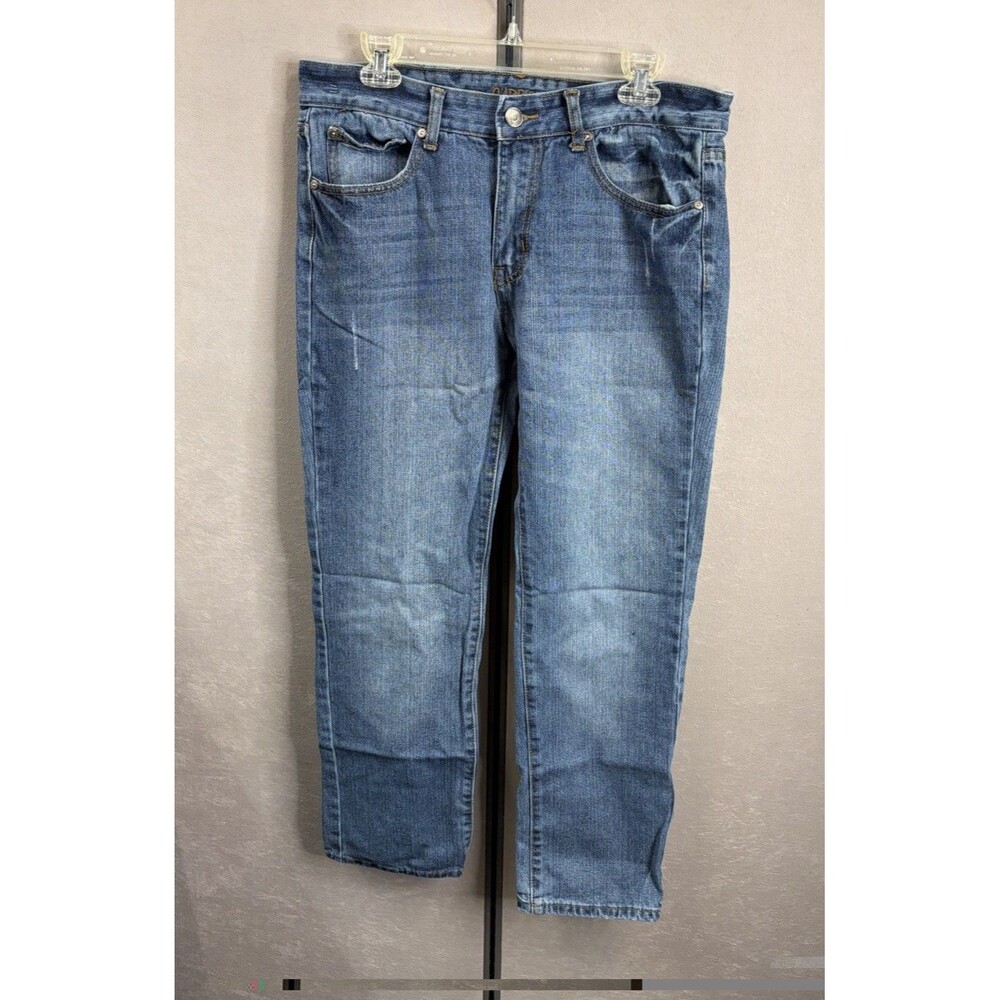 Men’s Carbon Low Rise Slim Straight Blue Jeans 32x28
